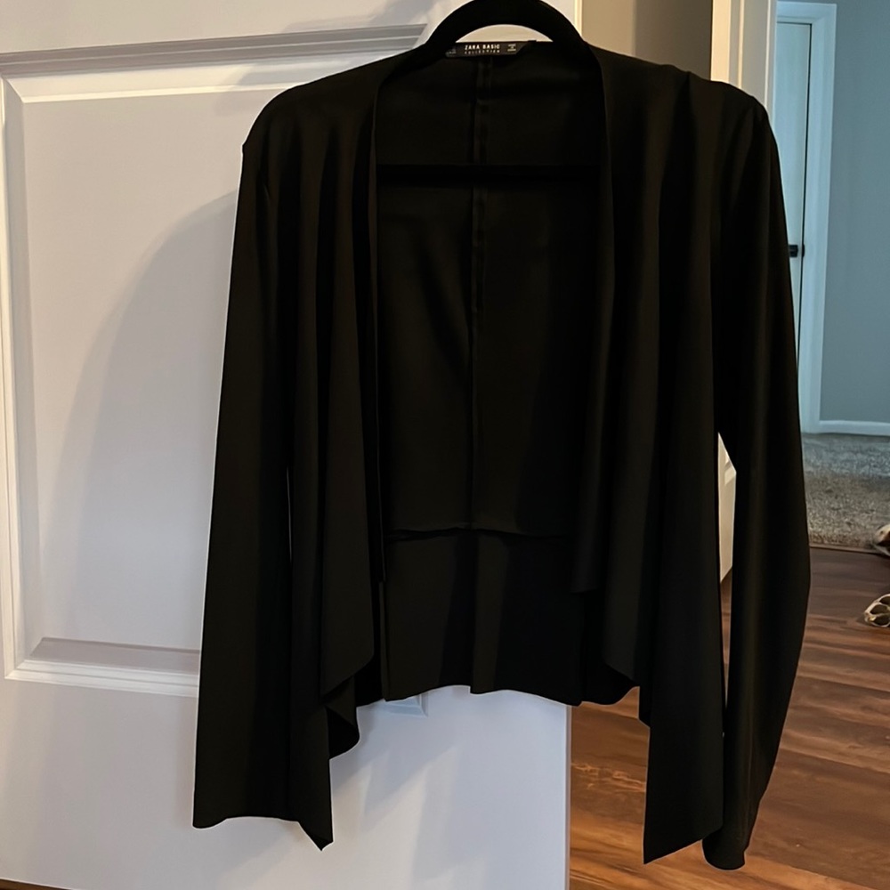 Zara Black Suede Blazer, size XS